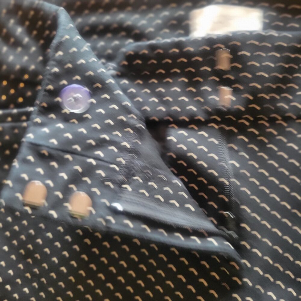 NWOT! LOFT Black w/Cream Polka Dots - Pont, Tapered Leg, Mid-Rise - Size 10 - Picture 7 of 12